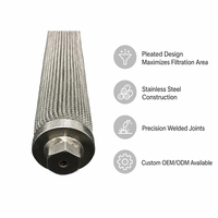 Cartouche filtrante plissée en tissu non tissé, élément de remplacement pour système de filtration de machines industrielles