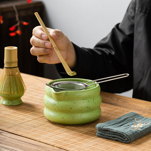 Juego de batidor <span class=keywords><strong>Matcha</strong></span>, cuenco esmaltado de arena de cerámica <span class=keywords><strong>con</strong></span> boca, té <span class=keywords><strong>Matcha</strong></span>, 7 piezas, herramientas, caja de regalo, kit para amantes del <span class=keywords><strong>Matcha</strong></span> - Product Image 5