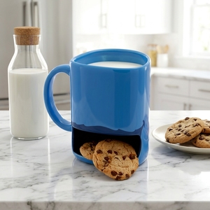 Tazza in Ceramica Personalizzata con Occhi Mobili e Faccia Divertente, Colore Blu - Product Image 2