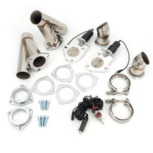 Válvula de derivación de escape de tubo Catback <span class=keywords><strong>Down</strong></span> de escape eléctrico doble de corte extraíble de acero inoxidable con interruptor - Product Image 1