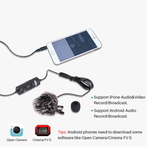 Vendita calda <span class=keywords><strong>BOYA</strong></span> BY-M1 Lavalier microfono 3.5mm elettrete a condensatore registratore con adattatore da 1/4 "per smartphone DSLR fotocamera PC - Product Image 6