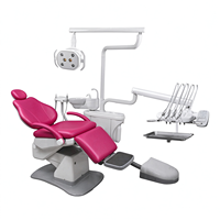 Fauteuil dentaire pliant léger, unité dentaire mobile avec compresseur d'air, lampe buccale LED, crachoir en céramique pour petite clinique et action de prévention