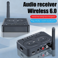 Neu für 6.0 Audio-Empfänger 3,5mm AUX RCA Mikrofon HIFI Stereo Kabelloser Adapter USB U-Disk Auto-Lautsprecher-Verstärker Kunststoff
