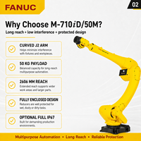 Robot industriel FANUC M-710iD/50M 50 kg 2606 mm 6 axes pour la manutention des matériaux, l'entretien des machines et le soudage par points