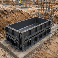 Coffrage en acier soudé sur mesure, moderne, haute résistance, réutilisable, à charnières, pour béton, ignifuge, étanche et durable