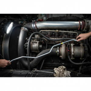 เรน. ท่อเชื่อมต่อรถบรรทุกพรีเมียม OEM 5010493936 วัสดุเหล็กใหม่ สำหรับรถบรรทุกหนักพรีเมียม 370/420 ขนาด 100 ซม. ยี่ห้อ QSP - Product Image 3