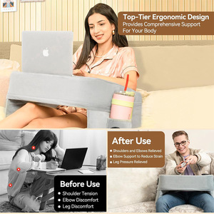 Du Babo Reading Pillow Rectangle Ergonomic <b>Cushion</b> <b>For</b> Leisure Office Outdoor Use - Product Image 2