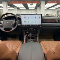 Radio Android 19,8 Pouces avec Navigation GPS, Écran Tactile Carplay, DSP et Lecteur MP3 Intégré pour Tableau de Bord Lexus LX570 2007-2013