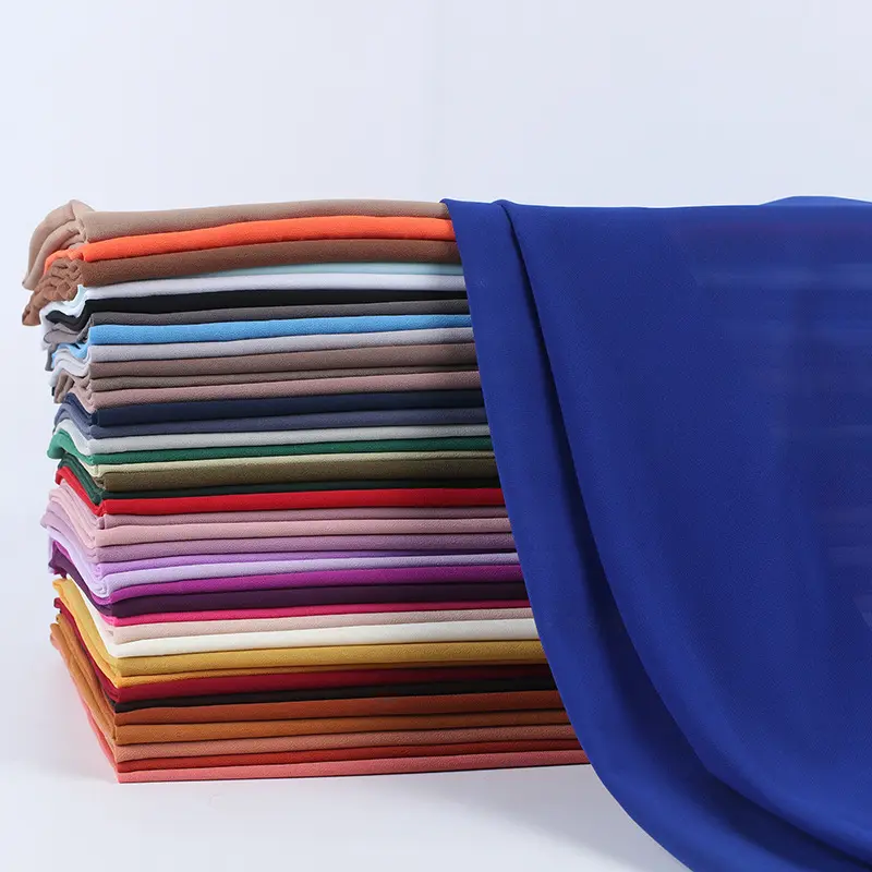 BSBH Damen Schals Luxusmarke Günstige Mode Hochwertige muslimische Mode Schal Frauen Sommer Chiffon Solid Colors Jersey Schal