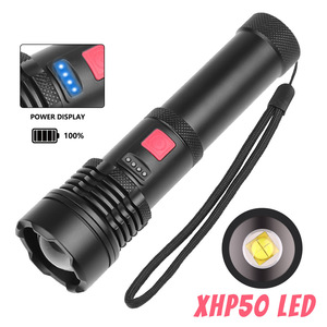 ไฟฉาย P50 ขนาด 15.3 ซม. แบบชาร์จซ้ำได้ ปรับซูมได้ ไฟ LED สำหรับใช้งานกลางแจ้ง - Product Image 4