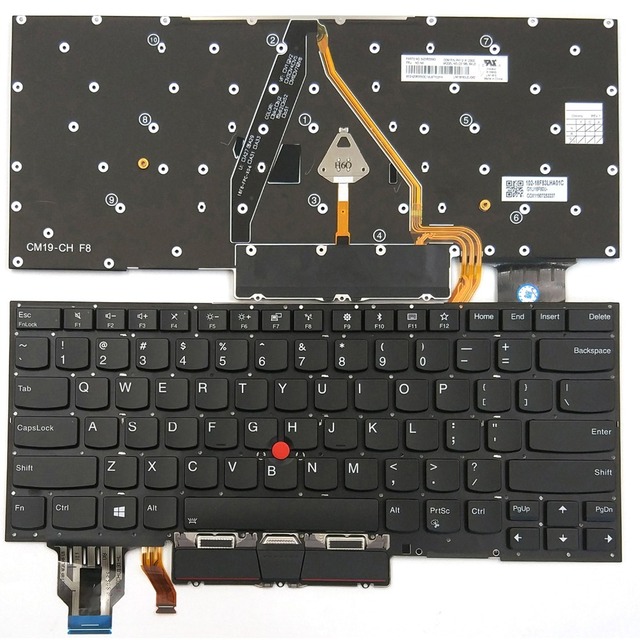 Laptop Keyboard for Lenovo ThinkPad X1 Carbon 7th Gen Keyboard Backlit Gen 7 2019