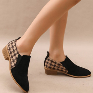 Nouvelles Chaussures Décontractées Vintage 2026 à Talon Compensé Carré, Style Français, en Cuir Véritable Résistant, Idéales pour l'Été et l'Automne - Product Image 3