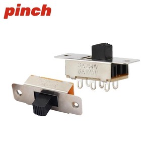 Interruptor de palanca de 3 pines y 3 posiciones, 3A 250V, con rosca SS-22L05 para electrónica y electrodomésticos - Product Image 3