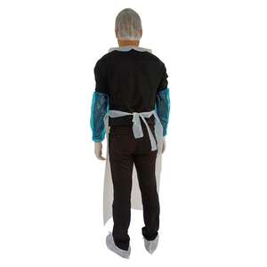 <span class=keywords><strong>Tablier</strong></span> jetable <span class=keywords><strong>en</strong></span> polyéthylène, m, imperméable, non stérile, blanc et bleu, <span class=keywords><strong>en</strong></span> <span class=keywords><strong>plastique</strong></span> pe, usage médical, hôpital <span class=keywords><strong>pour</strong></span> les soins de santé - Product Image 3