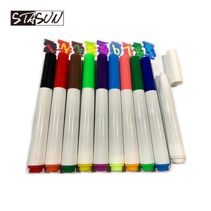 Stylos marqueurs à pointe large promotionnels STASUN, papeterie chinoise avec plusieurs couleurs, logo personnalisé, stylo à <span class=keywords><strong>encre</strong></span> lavable pour <span class=keywords><strong>dessin</strong></span> et aquarelle - Product Image 3