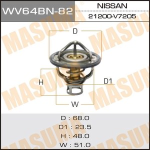Termostato Premium para Automóvil MASUMA Busidn WV64BN-82 CWGE24 QD32 21200-V7206 21200-V7206 21200-0B000 21200-85E00 para <span class=keywords><strong>NISSAN</strong></span> CEDRIC - Product Image 5