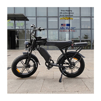 OUXI V8 C80 Fatbike alliage 20 pouces pneus à air vélo électrique 48v 250w Ebike vintage électrique gros pneu E-Bike