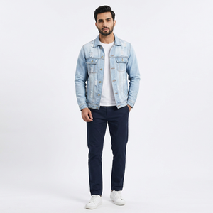 Chaqueta vaquera para hombre superventas de alta calidad, chaqueta vaquera de algodón 100% de nuevo diseño de calidad superior hecha en Pakistán - Product Image 1