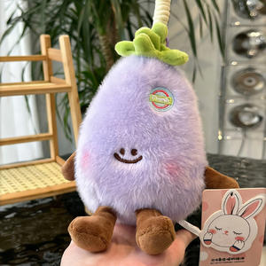 Porte-clés en peluche mignons fruits et légumes : pastèque, ananas, fraise, poupées en peluche, ornements en peluche, jouets Palm Pals, vente en gros - Product Image 6