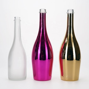 VISTA <strong>Pink</strong> Gold Silver Electroplate 75cl 100cl <strong>Champagne</strong> Wine Spraking Wine Glass <strong>Bottle</strong> With Crown Finish Shinny <strong>Bottle</strong> Glass - Product Image 5