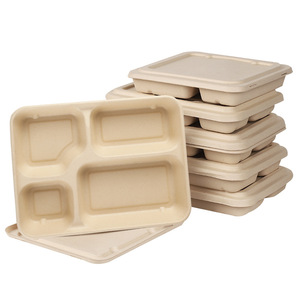Bandeja de Alimentos Biodegradable de Bagazo Blanca de 6 Pulgadas con Certificación CE, Ecológica y Segura para Contacto con Alimentos, Ideal para Bodas y Fiestas, Venta al por Mayor <span class=keywords><strong>BIOPACK</strong></span> - Product Image 5