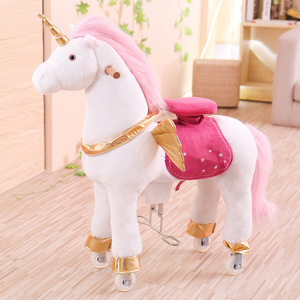 <span class=keywords><strong>Cheval</strong></span> <span class=keywords><strong>à</strong></span> <span class=keywords><strong>bascule</strong></span> pour enfants, capacité de poids de 80 kg - <span class=keywords><strong>Cheval</strong></span> <span class=keywords><strong>à</strong></span> <span class=keywords><strong>bascule</strong></span> en peluche avec des sons de galop réalistes et une anse de sécurité antidérapante - Product Image 6