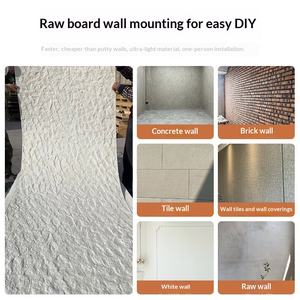 Panneau de décoration murale pour téléviseur en pierre de quartz étoile et lune, imperméable et ignifuge, 300x200x2mm - Product Image 4