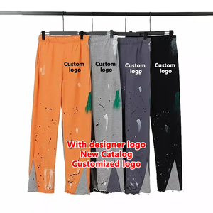 กางเกงขายส่งคุณภาพสูง 300 กรัม กางเกงผู้ชายทรงสปอร์ต ขาเล็ก ปิดขอบเอว กางเกงลำลอง สกรีนโลโก้ได้ กางเกงวอร์ม - Product Image 4