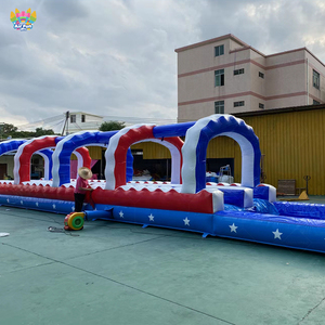 <span class=keywords><strong>Toboggan</strong></span> aquatique <span class=keywords><strong>gonflable</strong></span> géant de 50 m de long, fabriqué aux États-Unis, avec piscine pour enfants ou adultes - Product Image 5