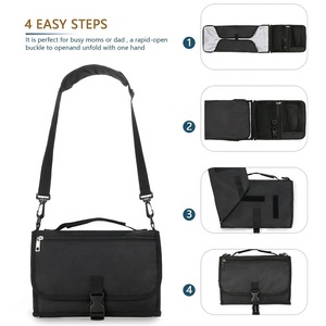 <span class=keywords><strong>Sac</strong></span> à <span class=keywords><strong>langer</strong></span> pliable imperméable EVA détachable moderne pour bébé <span class=keywords><strong>sac</strong></span> à <span class=keywords><strong>langer</strong></span> avec bandoulière tapis produits pour bébé avec quantité minimale de commande bas - Product Image 6