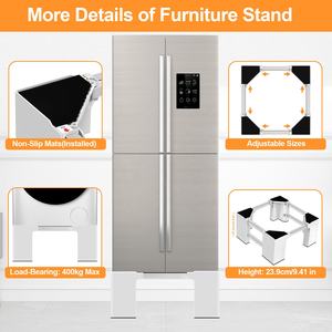 Support de Réfrigérateur de Nouvelle Conception, Rehausseur de Taille Réglable, Support pour Lave-linge et Sèche-linge, Support de Lave-linge Robuste - Product Image 3