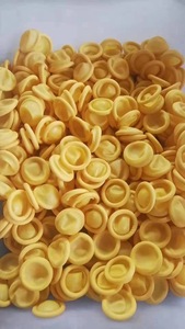 Fabrieksverkoop van wegwerpbaar 100% puur latex gele vingerhoezen voor cleanrooms, beschermende vingerhoezen - Product Image 3