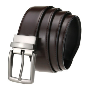पुरुषों के वास्तविक चमड़े के बेल्ट पिन बकल बेल्ट प्रतिवर्ती घूर्णन व्यापार बेल्ट - Product Image 2