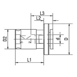 ส่งออกซ็อกเก็ตตัวยึดแบบ LTF ชนิดที่ไม่มีคลัตช์ - Product Image 2