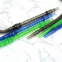 Tuyaux en plastique jetables colorés bon marché pour narguilé, tuyaux pour chicha, bar, fête, vente en gros, accessoires pour fumer