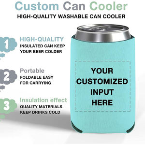 Yumuşak Can soğutucu Can Coozies yeniden yalıtımlı içecek kol doğum günleri için bira şişesi tutucu düğün neopren içecek soğutucu - Product Image 5