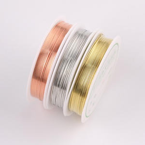 Diy銅ワイヤー文字リング巻きビーズジュエリーワイヤー弓成形ワイヤー金と銀のクラフト用品 - Product Image 2