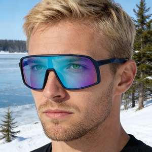 Nouvelles lunettes de ski colorées tout-en-un, polarisées UV400, monture PC, verres TAC, coupe-vent, pour sports de plein air, cyclisme, conduite, protection solaire - Product Image 2