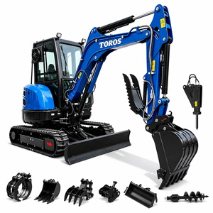 Livraison Gratuite TOROS Mini-Excavatrice sur Chenilles 1 Tonne 2 Tonnes 3,5 Tonnes EPA 5 pour la Construction - Product Image 1