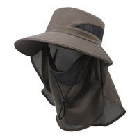 Nuevo Sombrero de Pesca para Hombre, para Montañismo al Aire Libre, de Ala Ancha, Transpirable, con Protección Solar y contra Mosquitos