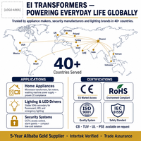 Transformateurs basse fréquence électroniques EI28 EI48 EI66 EI76 EI86 Transformateur de puissance avec homologation CE ROHS
