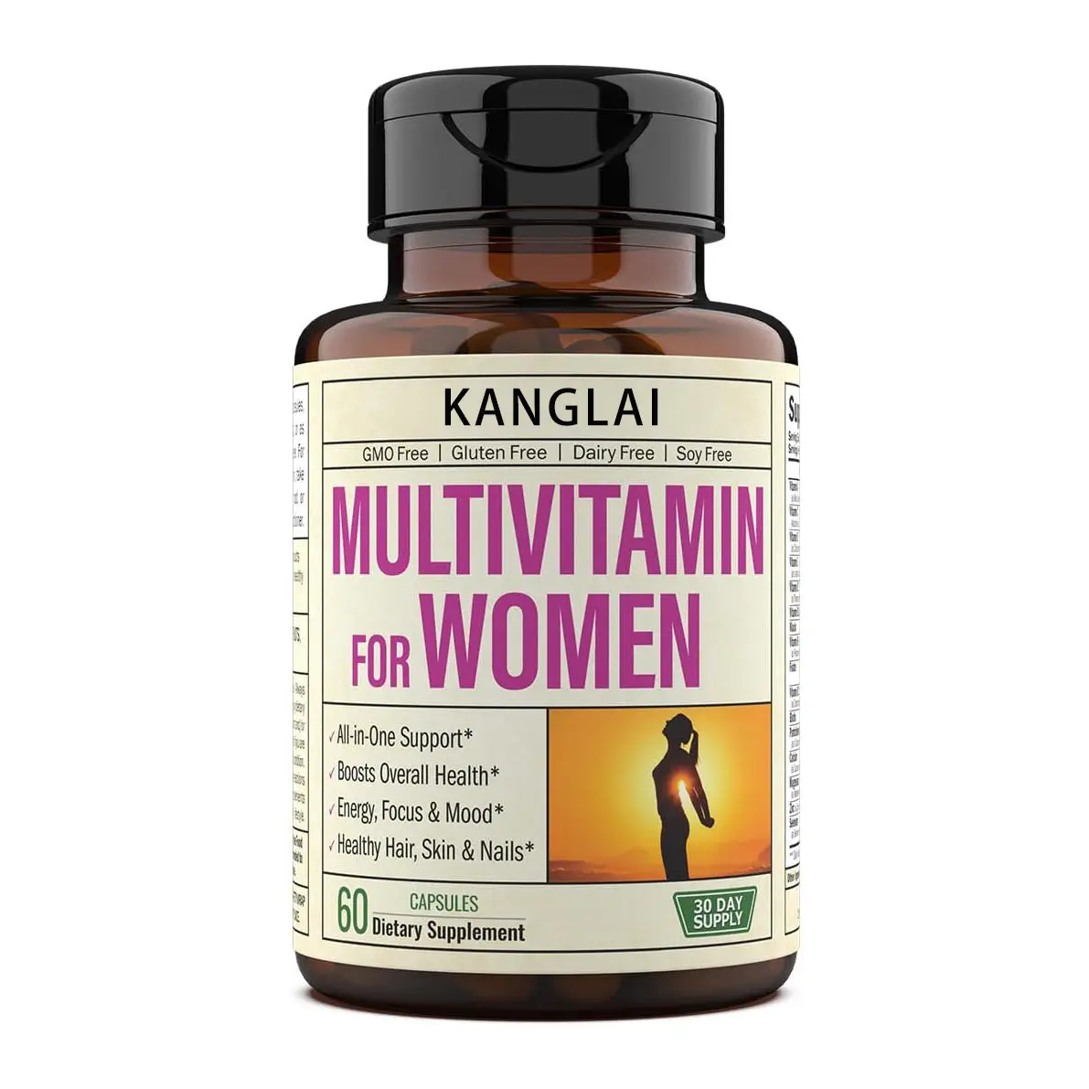 OEM High Quality Dietary Minerals Supplements Support Health Skin Women's Multivitamin Capsules