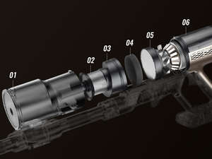 Liberbot W4 Aspirateur-serpillière sans fil 28Kpa/400W Autonomie 70 min Tube flexible pliable Détection GreenEye Anti-emmêlement Autoportant - Product Image 3