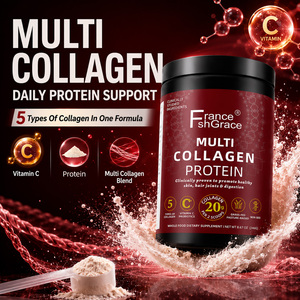 Poudre de protéines de collagène premium avec vitamine 350g, soutient la santé des adultes, complément alimentaire en poudre de protéines de collagène - Product Image 3