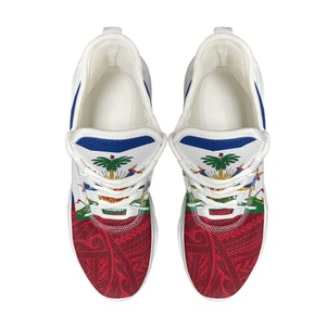 <span class=keywords><strong>Zapatos</strong></span> de mujer con estampado de bandera de Haití de <span class=keywords><strong>Polinesia</strong></span> 2025, zapatillas de deporte al por mayor, <span class=keywords><strong>zapatos</strong></span> informales para correr, <span class=keywords><strong>zapatos</strong></span> deportivos para caminar con cordones de malla Unisex - Product Image 2