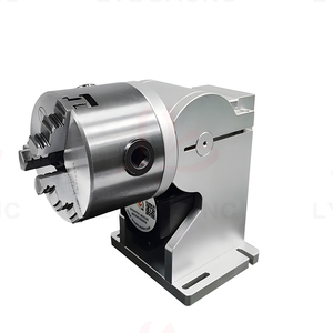 Axe rotatif universel à 3 griffes avec trou traversant, diamètre 80mm 100mm 125mm maximum pour graveur laser CO2 à fibre - Product Image 2