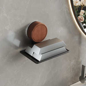 Support mural moderne en métal pour toilettes, porte-savon égouttoir, porte-éponge de salle de bain, plateau de rangement pour savons - Product Image 3