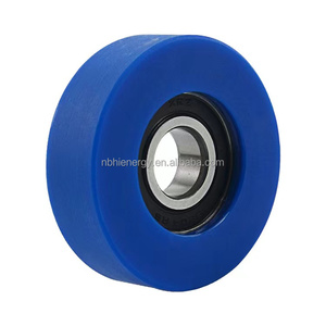 Roda <span class=keywords><strong>Pulley</strong></span> Plastik Bulat Nylon 8x30x10mm dengan Bantalan untuk Sistem Pengangkat Pintu Geser dan Jendela - Product Image 2