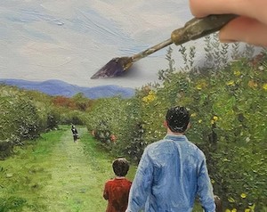 ภาพวาดบุคคลแบบกำหนดเองด้วยมือ - ภาพวาดตามภาพถ่าย - ภาพบุคคลชาย - ภาพเหมือน - ภาพวาดสีน้ำมันบนผ้าใบแบบกำหนดเอง - Product Image 1