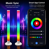 Lampe de sol LED RGBIC intelligente, lumière d'angle, synchronisation musicale, commande vocale via application, pour salle de jeux, chambre à coucher, vente en gros OEM